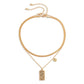 Jewelry Hip Hop Niche Metal Graffiti Tag Necklace Simple Snake Bone Chain Alphabet Pendant Necklace