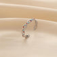 ins personality simple little princess candy color stainless steel opening adjustable color dot cross ring female