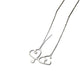 Heart stethoscope necklace female love heart necklace ins fashion stainless steel