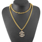 Hip-hop HIPHOP night exaggerated diamond dollar necklace dollar symbol pendant jewelry