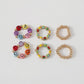R751 Ethnic Color Hand Decoration Beaded Smiley Star Fashion Ring Set Personality Trendy Ring