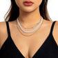 Jewelry Niche Indifferent Metal Chain Clavicle Necklace Fashion Versatile Geometric Multilayer Necklace