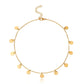 Jewelry Simple Fashion Round Geometric Sequin Necklace Women's Spring and Summer Versatile Personality Metal Necklace