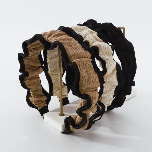 F4261 hair accessories gentle and elegant folds wide-brimmed headband Xiaoxiang fashion Mori girl headband