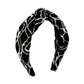 F4437 Geometric fashion trendy headband chiffon sequin embroidery knotted lady temperament headband