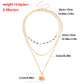 Jewelry trendy multi-layer geometric exaggerated devil's eye pendant necklace female ins eye necklace