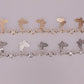 Jewelry Temperament Short Stitching Heart-shaped Necklace Women's Simple Tassel Butterfly Diamond Mixed Necklace