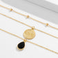 Jewelry Drop Shaped Pendant Metal Chain Hip Hop Necklace Geometric Bead Letter Niche Necklace