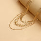 Jewelry Versatile Simple Design Folding Clavicle Aircraft Chain Cold Temperament Metal Necklace Female