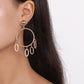 E152 Jewelry metal simple niche circle earrings tribal ethnic geometric earrings