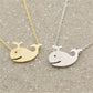 Explosive jewelry temperament small whale necklace cute fresh whale this life whale decoration clavicle chain