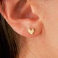 ins simple mini small titanium steel earrings peach heart earrings love earrings
