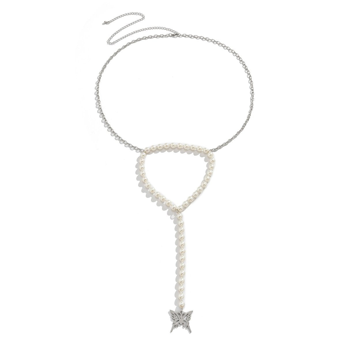 Jewelry Sexy Bikini Imitation Pearl Decoration Waist Chain Female Beach Butterfly Tassel Body Chain