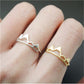 Explosive fashion simple mountain ring adjustable three-color ring