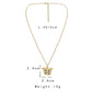 Personality and creativity can open the diamond-encrusted photo box butterfly necklace heart-shaped pendant love light luxury niche jewelry women