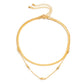 Ornamental niche metal snake bone chain necklace hip-hop simple star pendant clavicle necklace