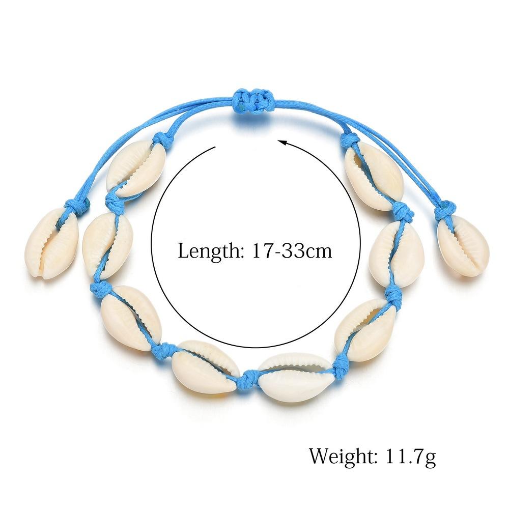 Accessories Vintage Seashell Bracelet Vintage Beach Shell Personality Woven Bracelet Jewelry