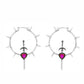 Jewelry Fashion Street Shooting Geometric Circle Rivet Earrings Retro Trend Gem Sword Shape Earrings Female