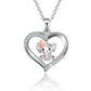 Explosive fashion women's heart butterfly elephant pendant necklace beautiful animal series jewelry
