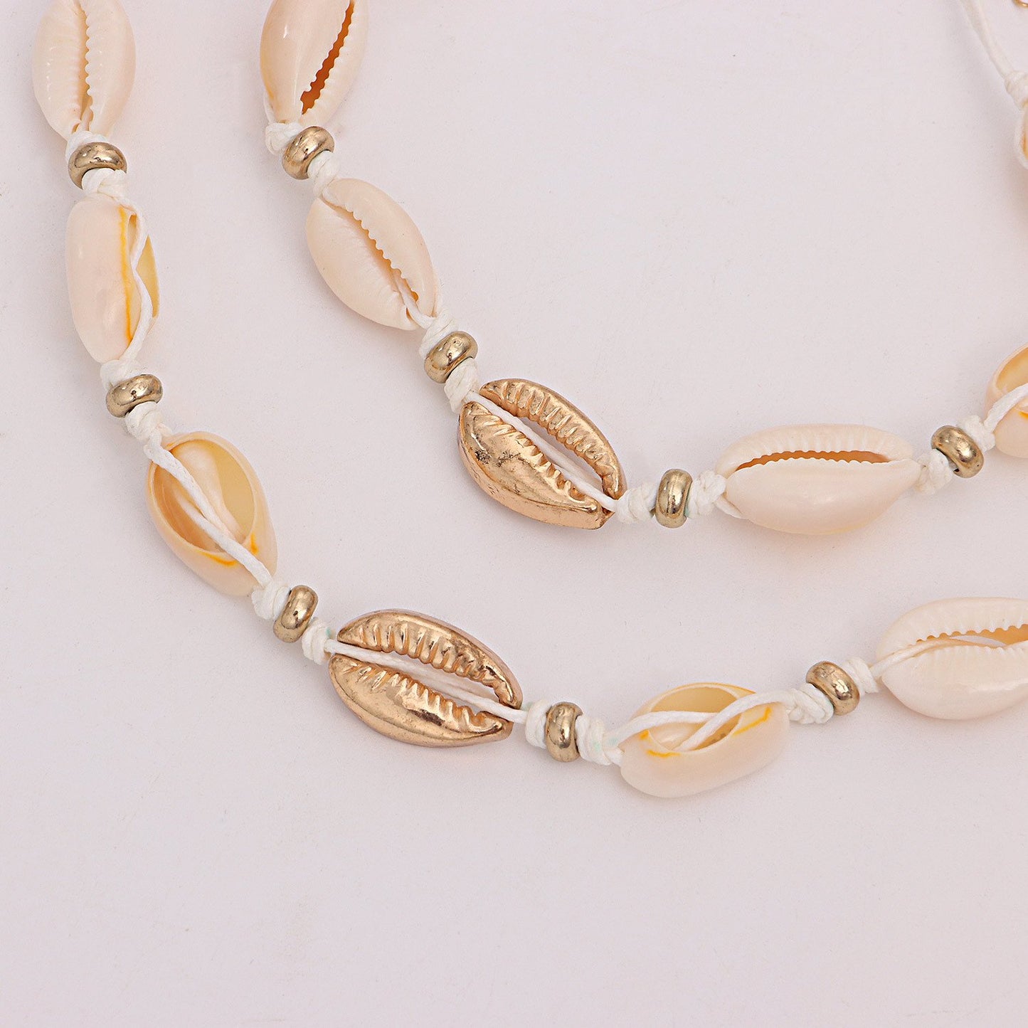 Jewelry Shell Bracelet Necklace Set Female Personality Creative Versatile Handmade Jewelry