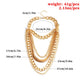 Punk exaggerated personality style multi-layer chain tassel heel chain foot decoration
