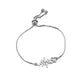 Silver Plated Alloy Wavy Bracelet Simple Adjustable Bracelet For Women