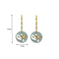 Temperament baroque pearl round earrings simple bamboo retro word earrings summer sweet ear accessories