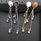 Popular Jewelry Long and Short Round Bead Pendant Earrings Stud Earrings Earrings