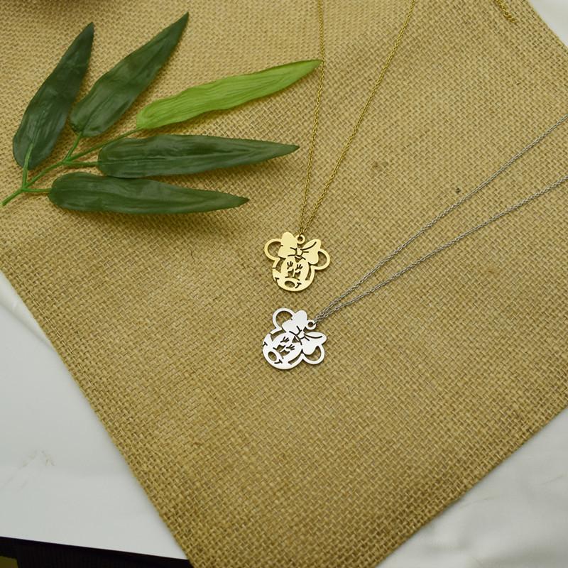 Creative Mickey Necklace Little Mouse Kitten Clavicle Chain