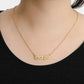 Fashion Personality Creative Item Jewelry Old English Cut Zodiac Necklace Straight