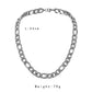 Personalized stainless steel flat rough NK Cuban chain hip-hop necklace indifferent titanium steel collarbone chain male