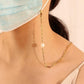 Mask hanging chain stainless steel chain baroque special-shaped pearl mask chain glasses chain