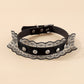 N1835 personality lace leather sexy choker collar gothic creative retro necklace