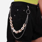 Trendy street retro double-layer acrylic trouser chain hip-hop trouser waist chain hanging chain belt clothing accessories