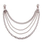 Hip-hop punk fashion metal waist chain personality popular multi-layer jeans chain ins