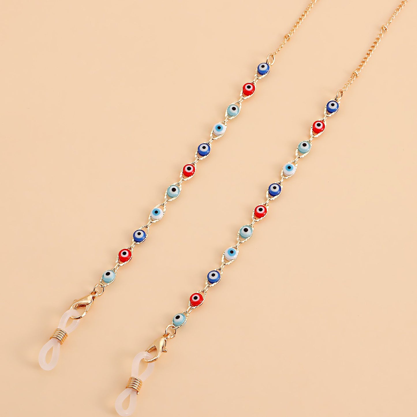 Jewelry Glasses Chain Mask Hanging Chain Fashion Crystal Devil Eyes Sunglasses Chain
