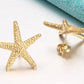 Earrings Star of the Sea Asymmetric Earrings Versatile Star Studs Lucky Geometric Pentagonal Star Earrings
