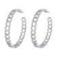 E1428 Exaggerated C-shaped Earring Hollow Geometric Irregular Chain Earrings Earrings