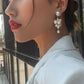 E8291 Dongdaemun Sweet Temperament Long Earring Fashion Imitation Pearl Grape String Earrings
