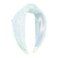 F418 Internet celebrity fashion hair hoop women's net gauze sequins knotted head hoop Mori girl age-reducing flower hair accessories