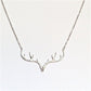 Personality Simple Summer Small Antler Necklace Ladies Fashion Elk Antler Clavicle Chain Jewelry