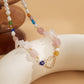 Jewelry Retro Stitching Flower Necklace Temperament Single-layer Mix and Match Multiple Heart-shaped Gravel Necklace Female
