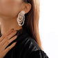 E1997 retro small multi-layer braided earrings imitation pearl atmosphere simple personality fashion earrings for women