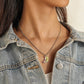 Personalized creative short moon crystal zircon pendant ins cold necklace clavicle chain female