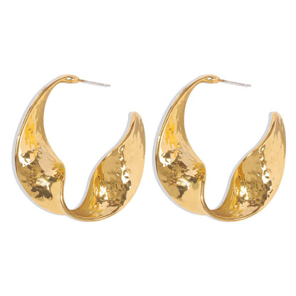E8673 trendy geometric irregular earrings supply trendy earrings creative personality earrings