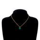 Jewelry Acrylic Colorful Butterfly Pendant Necklace Ladies Geometric Simple Hemp Rope Chain Necklace