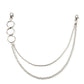 Ins punk retro double-layer metal trouser chain men and women with the same style trend hip-hop ring decoration all-match accessories chain