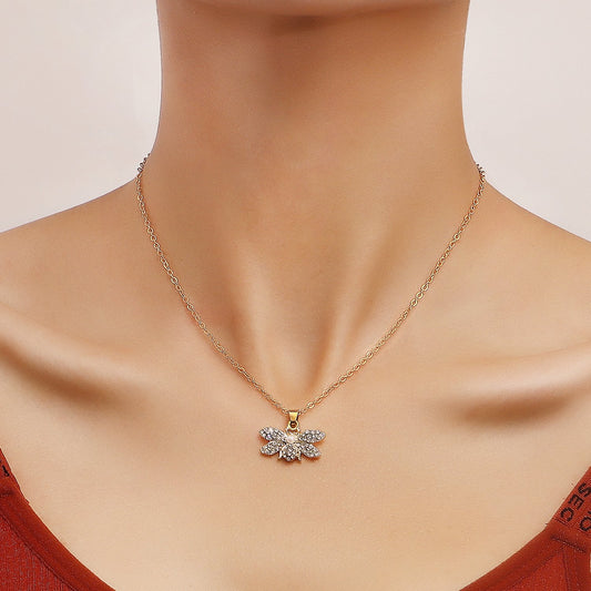 Jewelry Butterfly Necklace Sweater Chain Light Luxury Ins Fashion Advanced Design Necklace