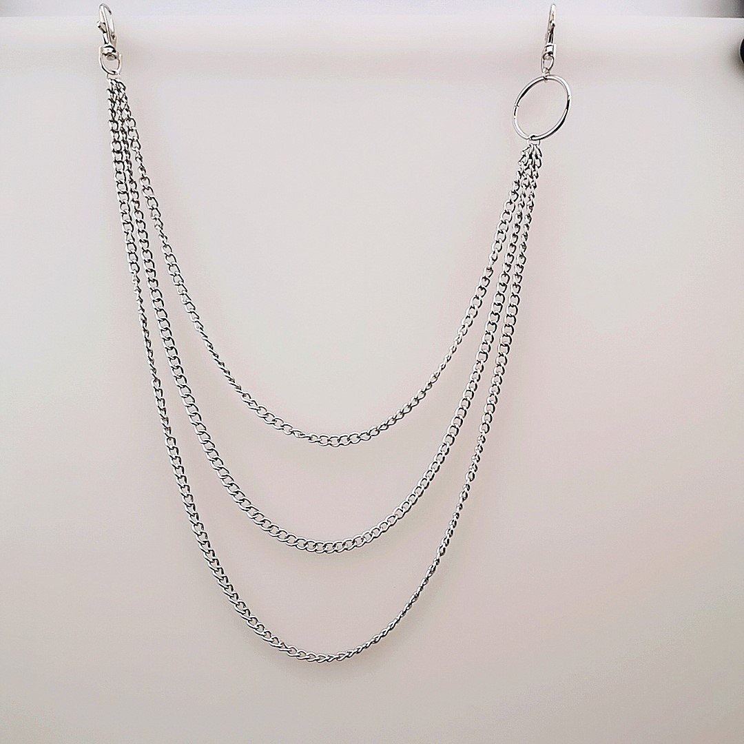 Jewelry personality retro men and women body chain rock night multi-layer waist chain jeans chain