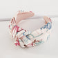 F452 Simple graffiti art wide-brimmed headband knotted sweet niche hair accessories French fabric simple headband female